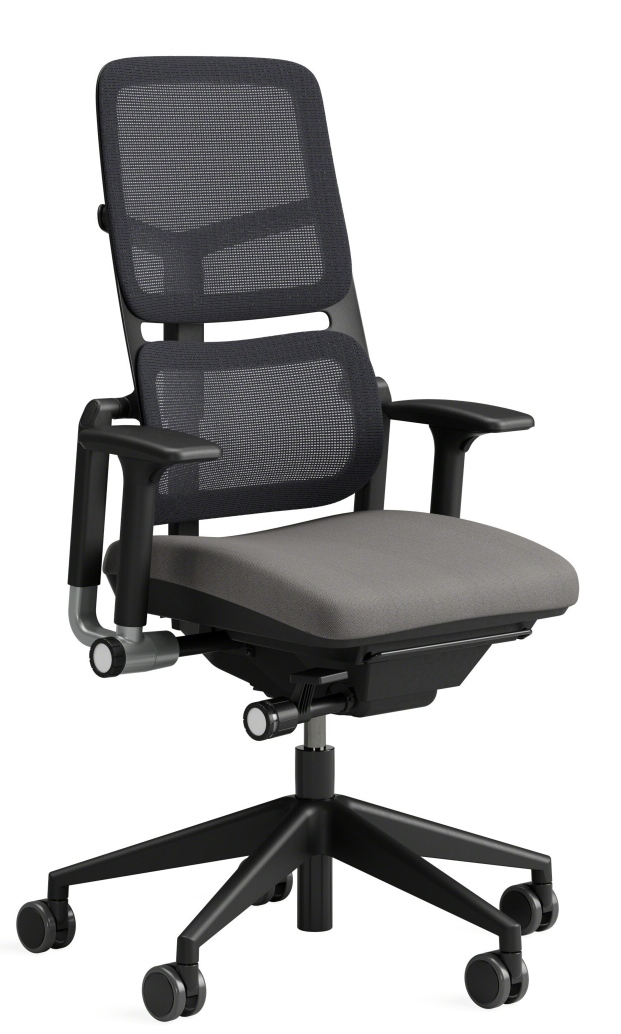 Please Air Bürostuhl mit Netzrücken, ergonomischer Arbeitsstuhl von Steelcase, modernes Design für Büro und Homeoffice.