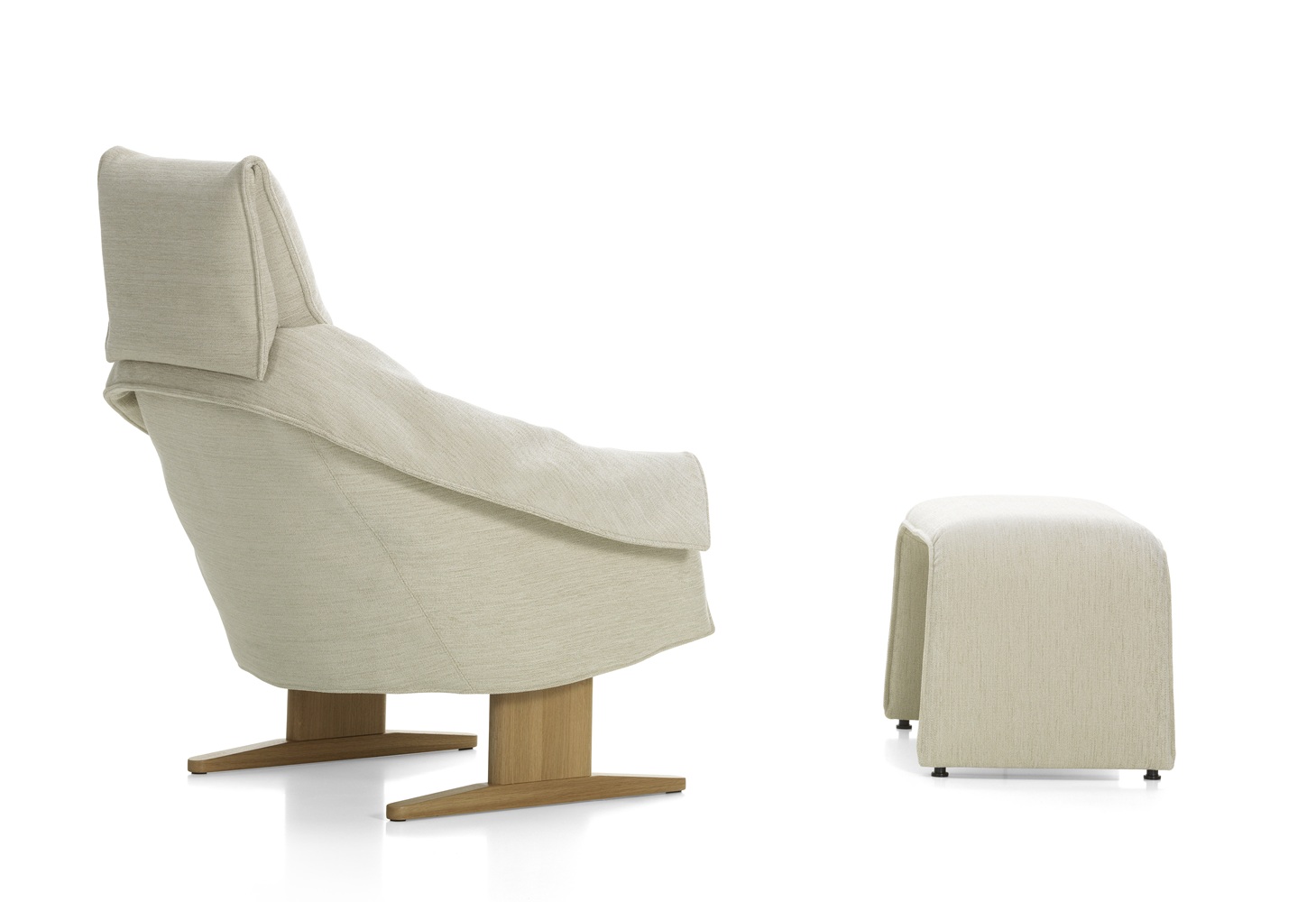 Bascule Fauteuil met hoge rugleuning en bank Vitra