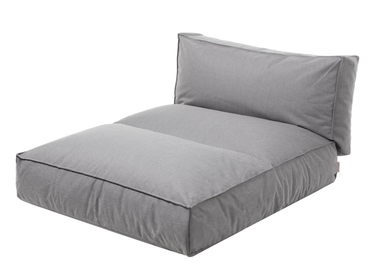 Graues Blomus Stay Day Bed Tagesbett für den Outdoor-Bereich, bequeme Lounge-Möbel.
