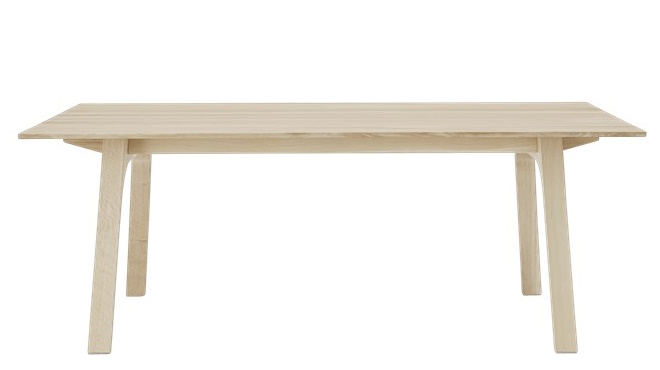 Earnest Esstisch ausziehbar von Muuto, heller Holztisch für Esszimmer, ausziehbarer Tisch.