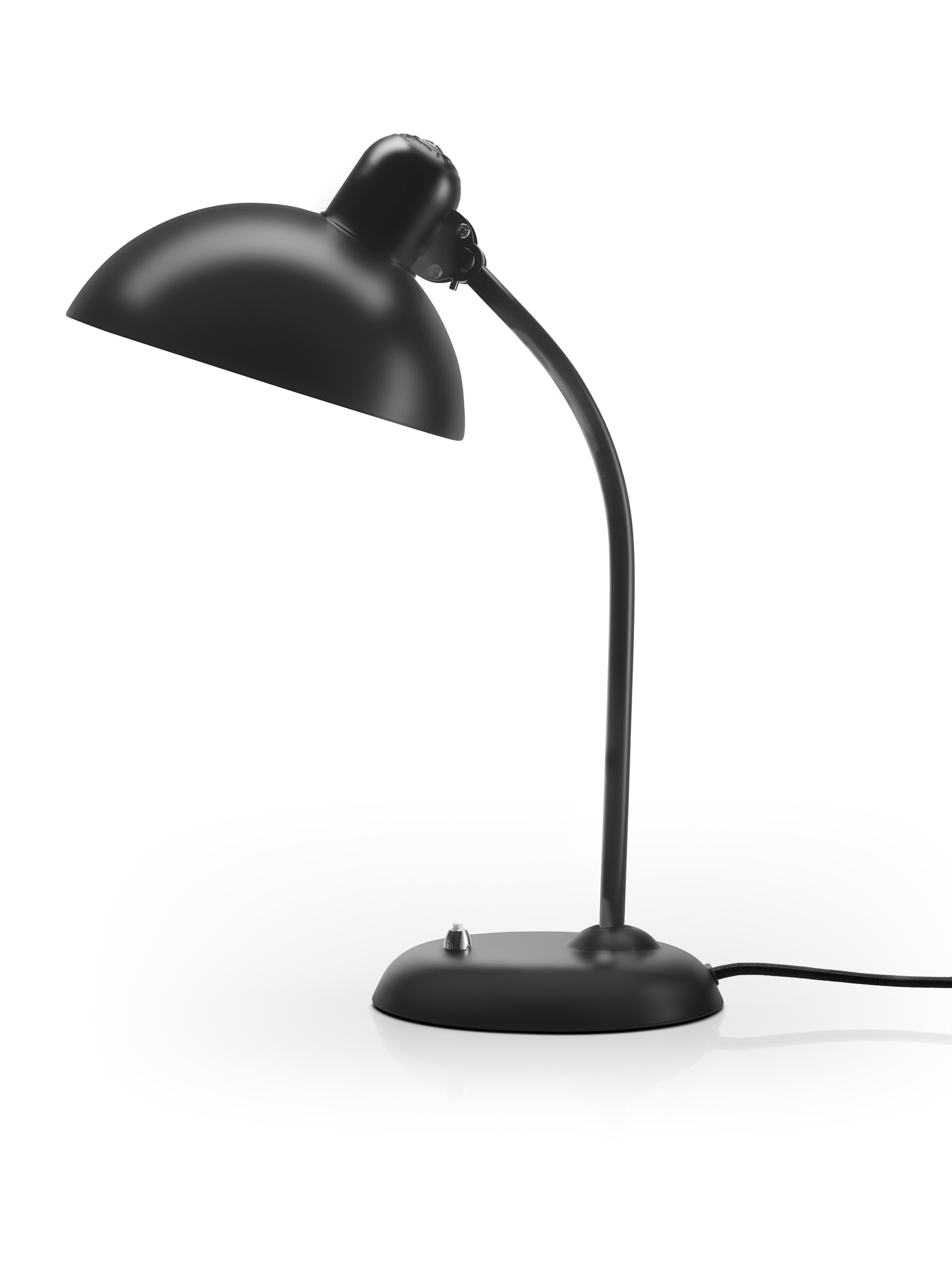 Schwarze, matte 6556 T Tischleuchte KAISER idell von Fritz Hansen, modernes Design.