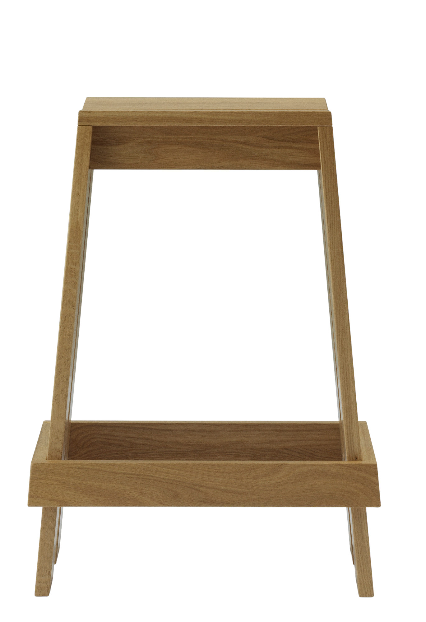 Let Barstool Barhocker H 65 cm von Normann Copenhagen aus Eichenholz, moderne Sitzgelegenheit für Küche oder Bar.