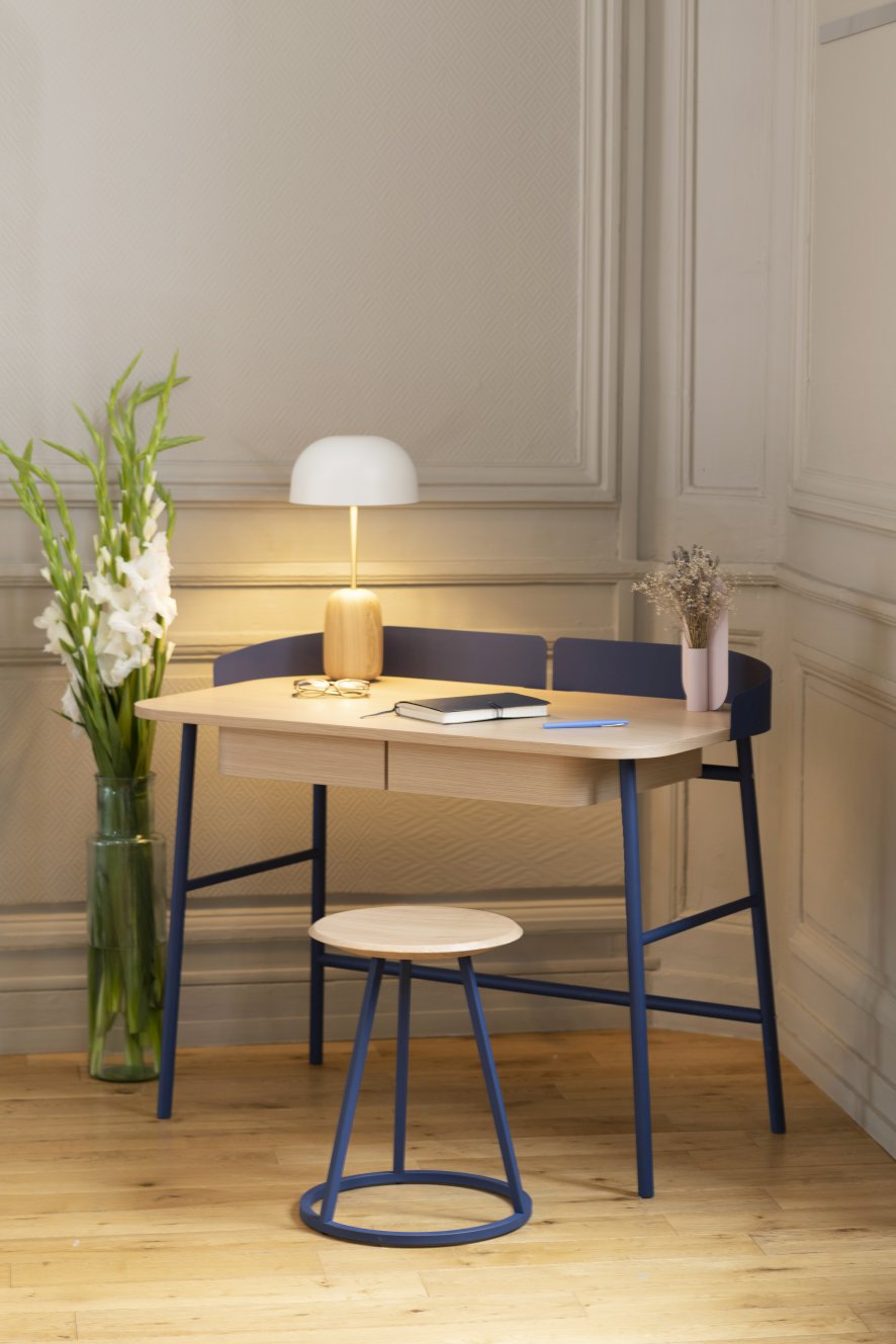 Victor-bureau Hartô matblauw