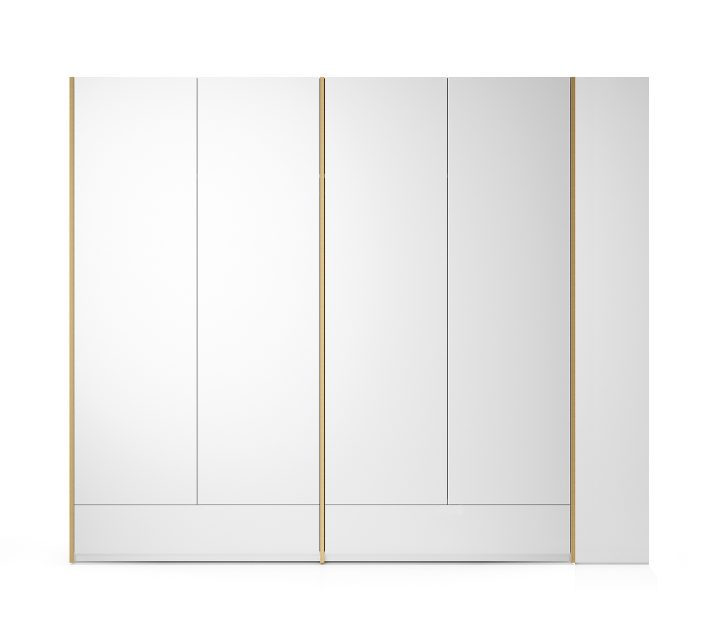 MODULAR PLUS kastcombinatie: dubbele kast met 2 laden en aanbouwkast rechts van Müller Möbelwerkstätten