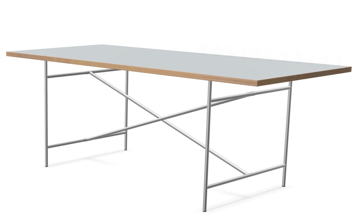 Eiermann 2 EETTAFEL Indoor Compleet LINOLEUM FORBO ASH / EIKENRAND Richard Lampert UNIEK EXEMPLAAR