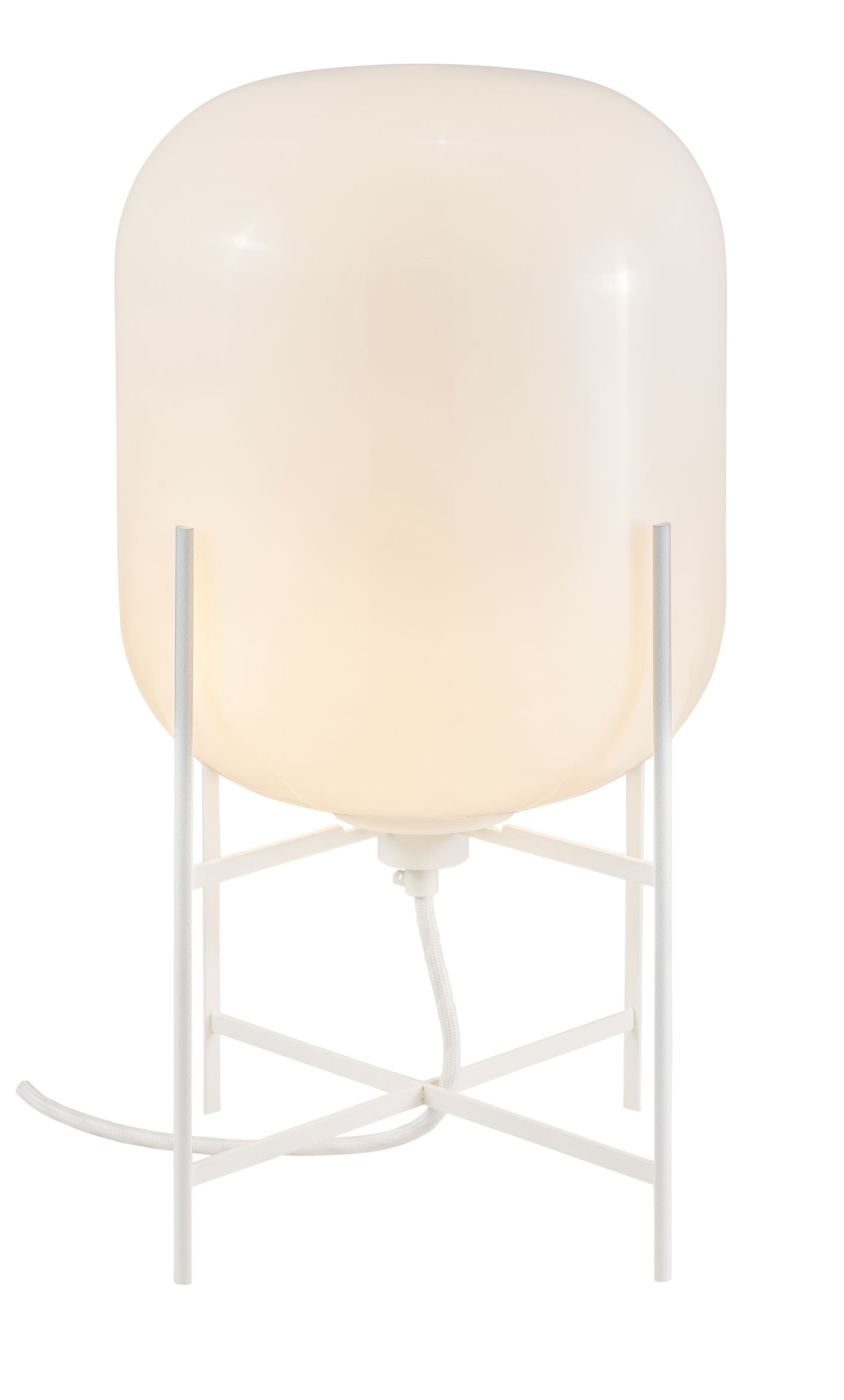 Oda Small tafellamp, frame wit / glas wit, Pulpo