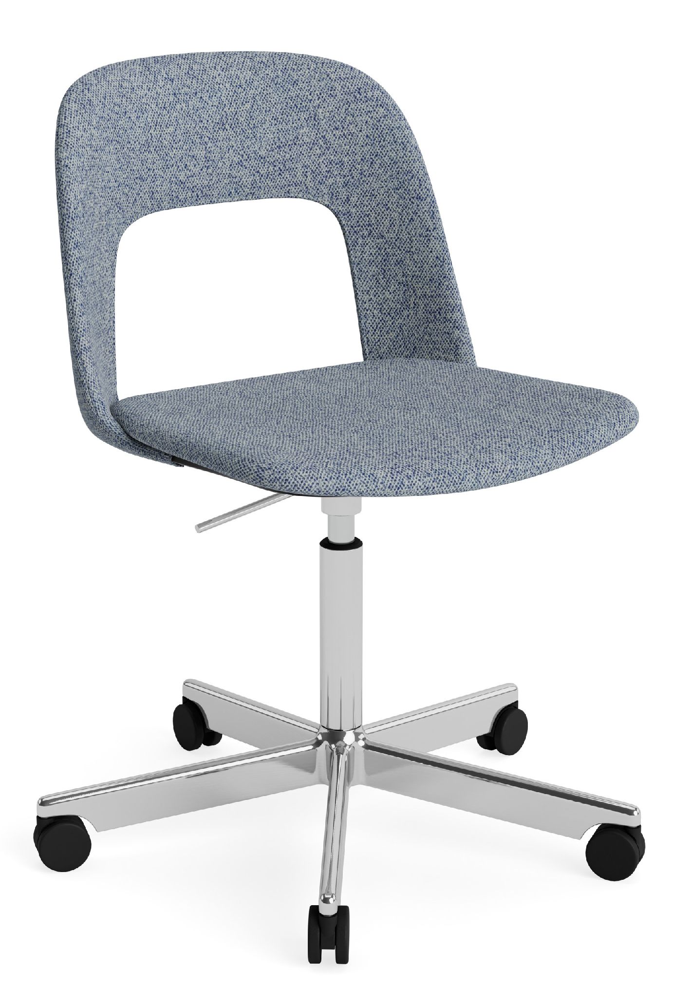 Layout Side Chair 144 stoel met vijfsterrenvoet van Hay