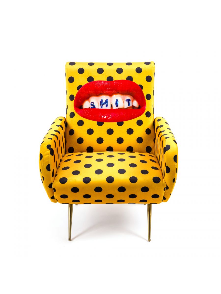 Toiletpapier-fauteuil Shit van Seletti