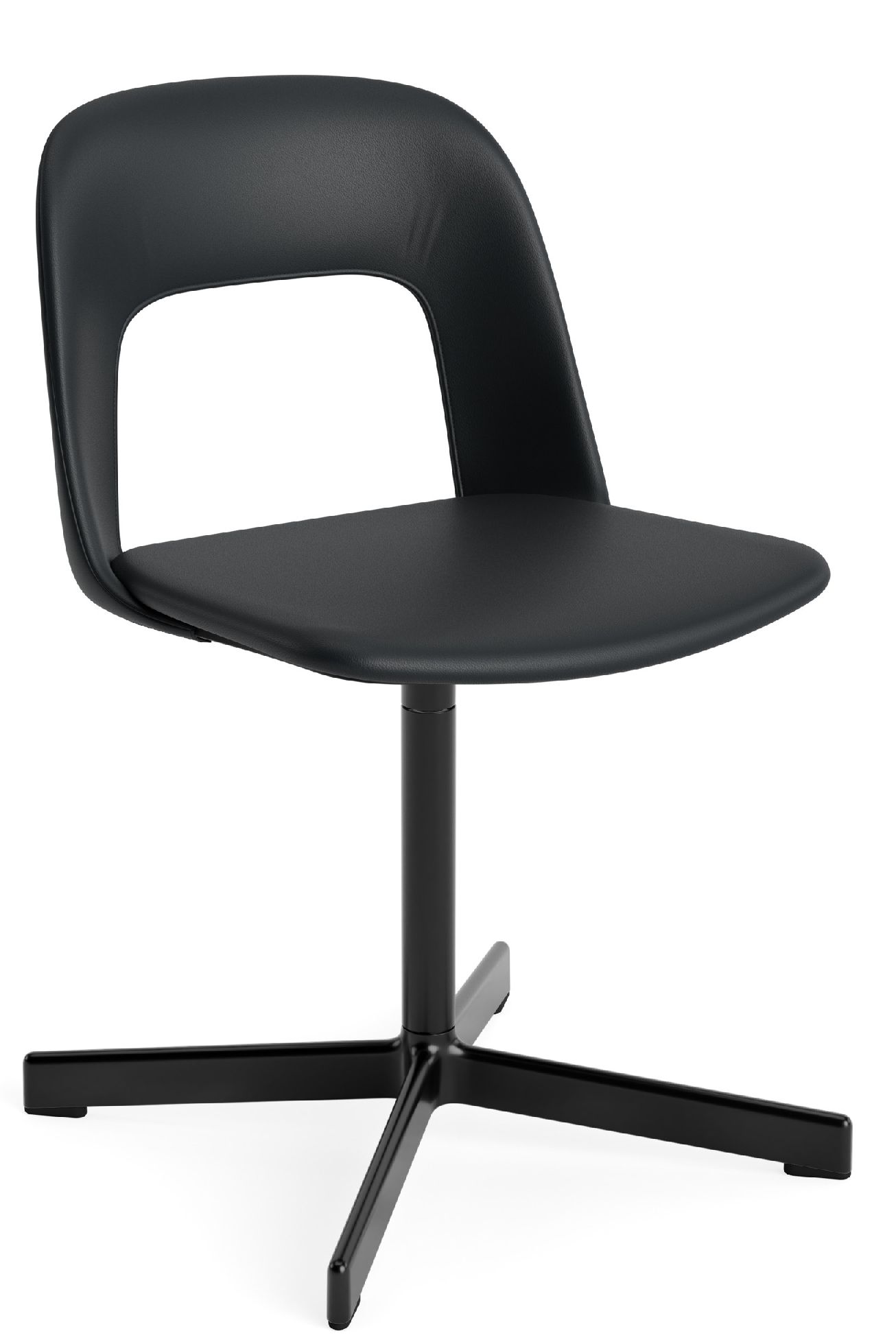 Layout Side Chair 134 stoel met vierpotig draaivoet van Hay