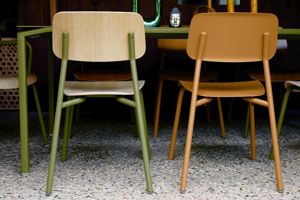 Studie Chair stoel van eikenhout voor binnen, Fermob