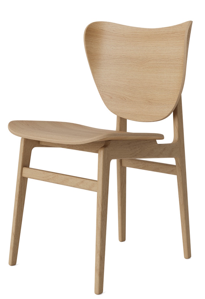 NORR11 Elephant Dining Chair aus Eichenholz, skandinavisches Design für Esszimmer und Wohnbereich.