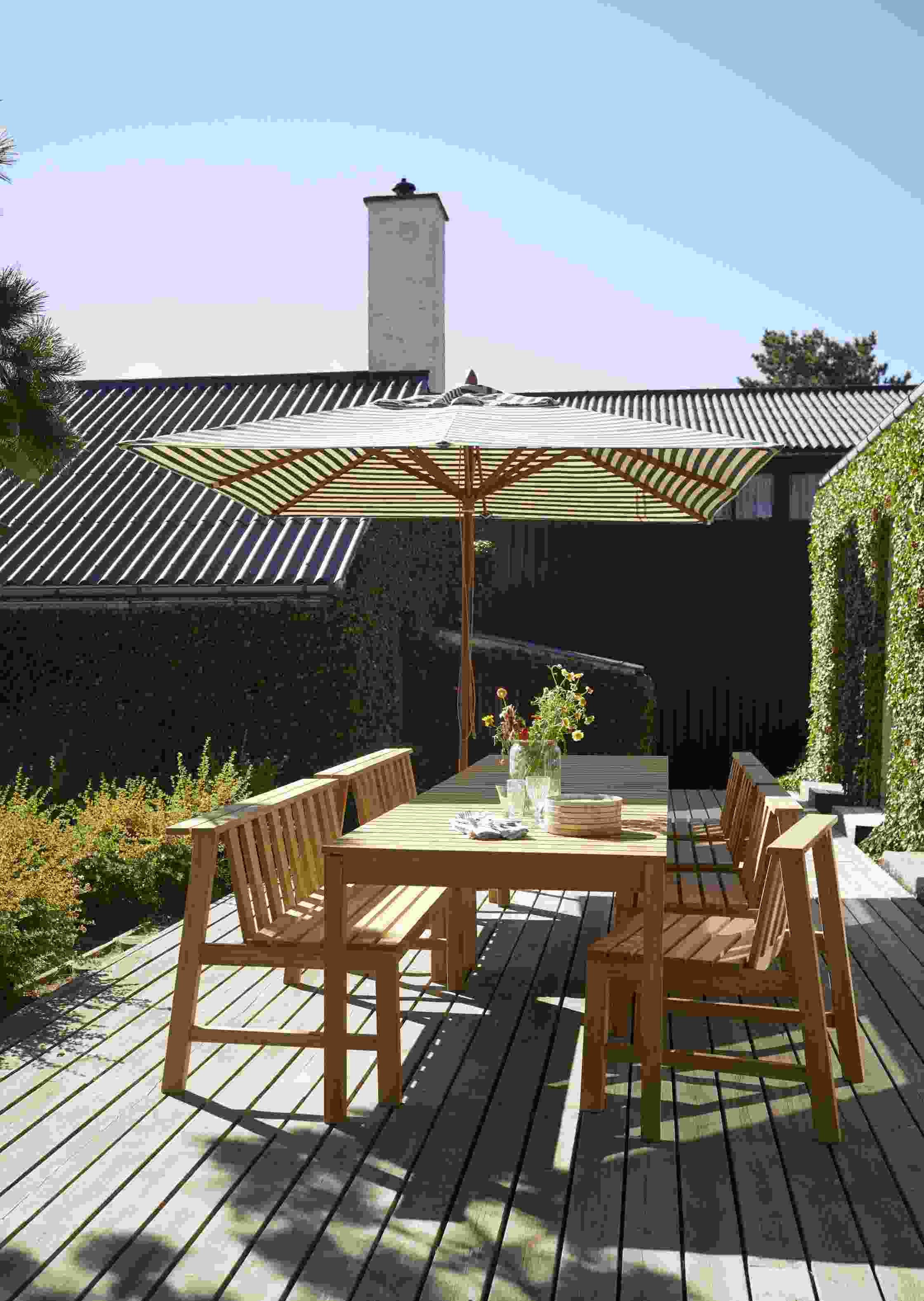 Messina-parasol Skagerak by Fritz Hansen Ø 210 cm / Gebroken wit