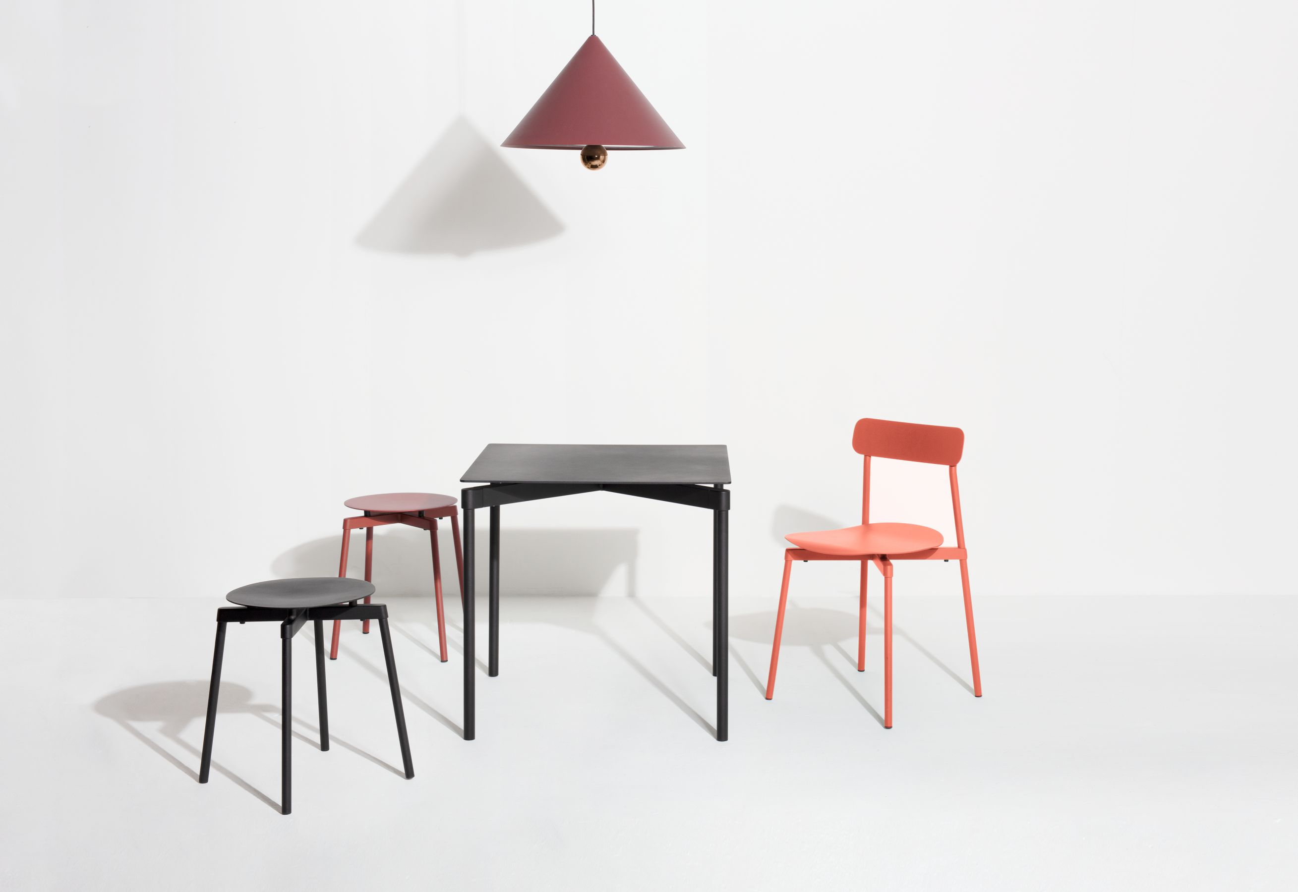Fromme Dining Table Square Eettafel vierkant Petite Friture Coral