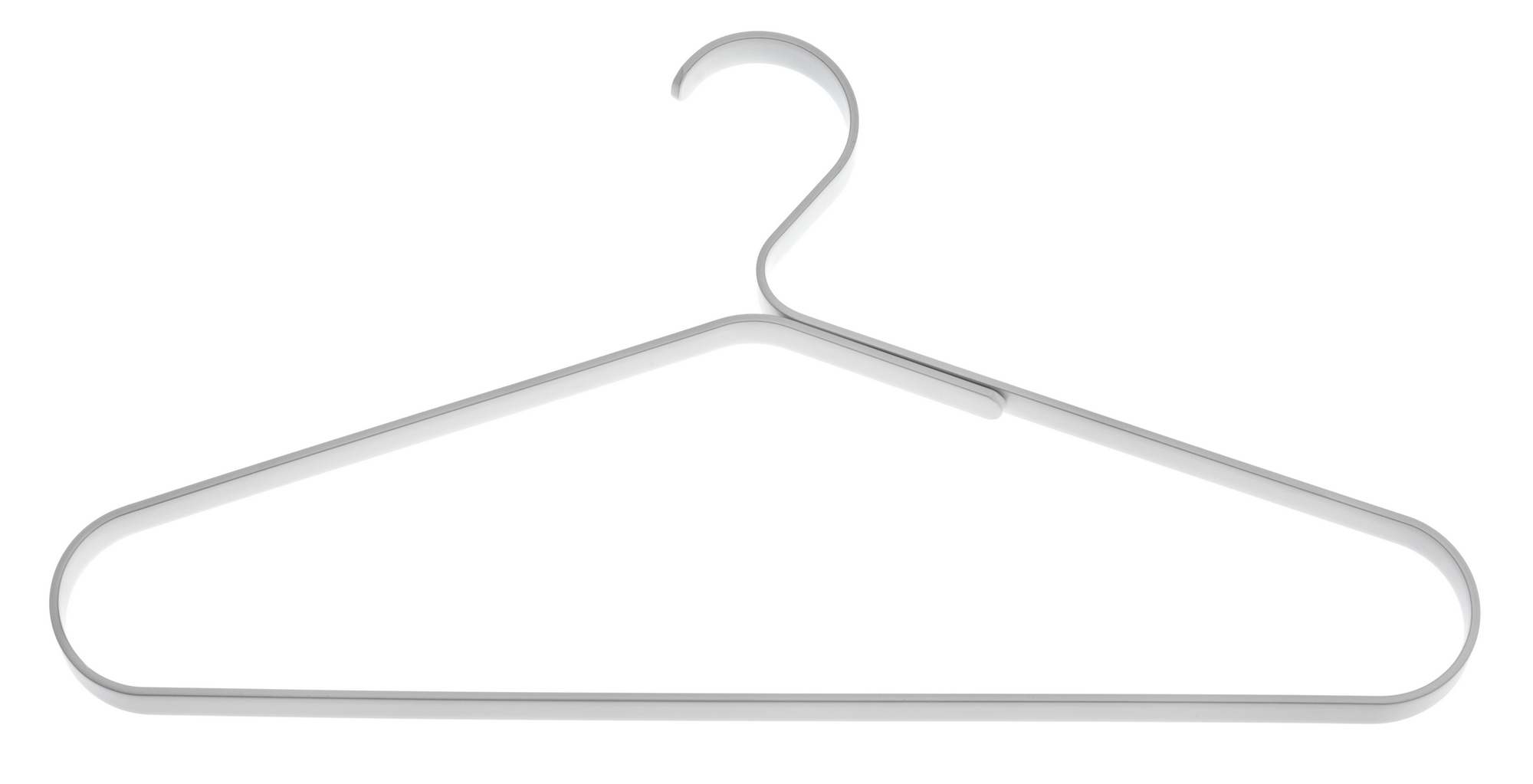 Schönbuch Kleiderbügel: Moderner, minimalistischer Kleiderbügel aus Metall in Silber für Garderobe und Kleiderschrank.
