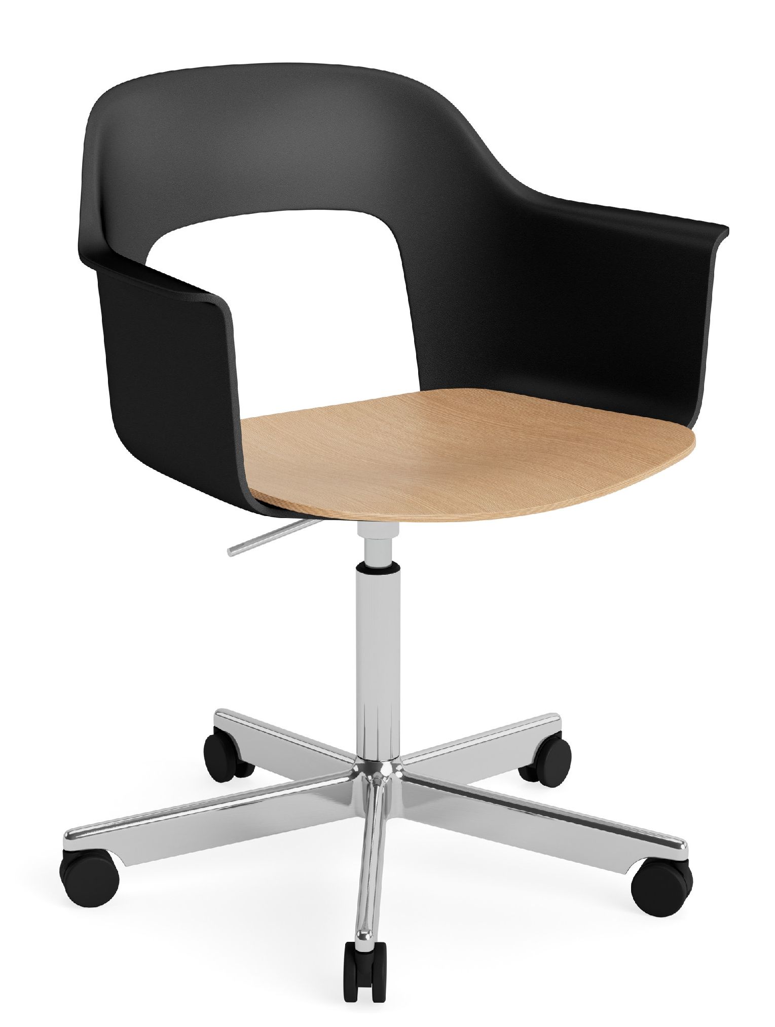 Layout Armchair 242 Fauteuil met 4-sterrenvoet, gasveer en draaifunctie Hay