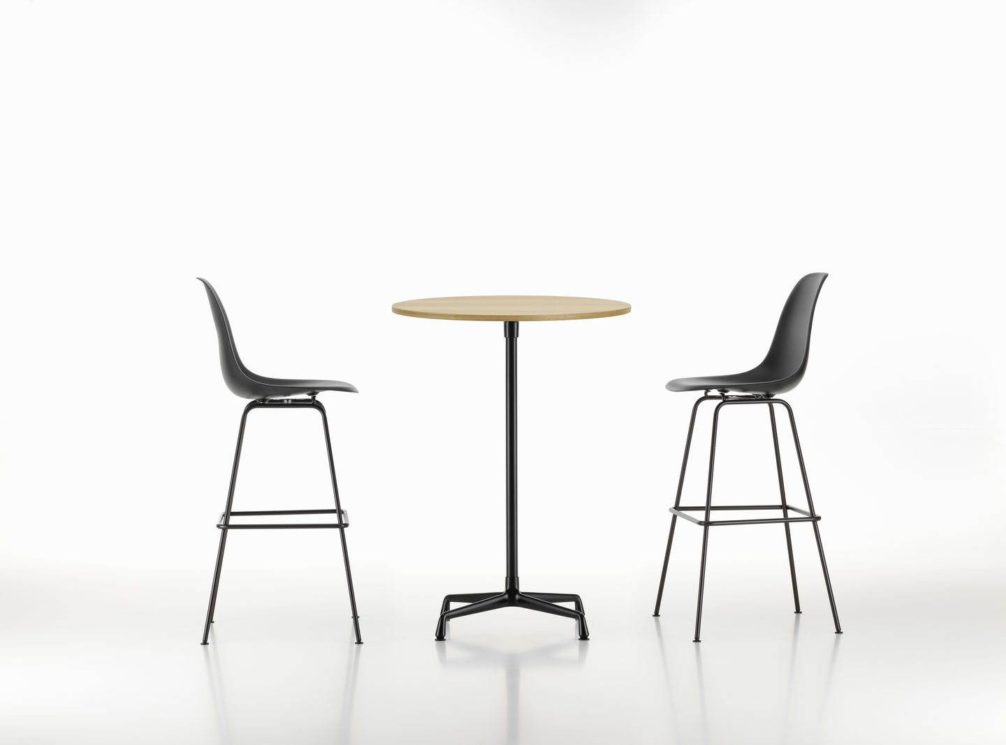 Eames Contracttafels Hoge staande tafel Ø 70 cm Vitra