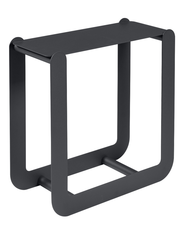 Nevado Holztrage von Fermob, modernes Design aus Metall in Anthrazit, ideal für Kaminholz Lagerung.
