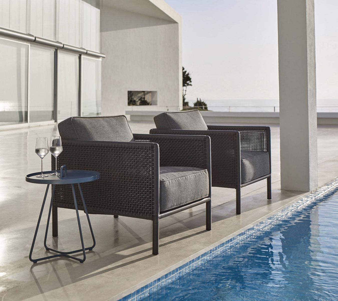 Encore-loungestoel incl. AirTouch-kussen van Cane-Line