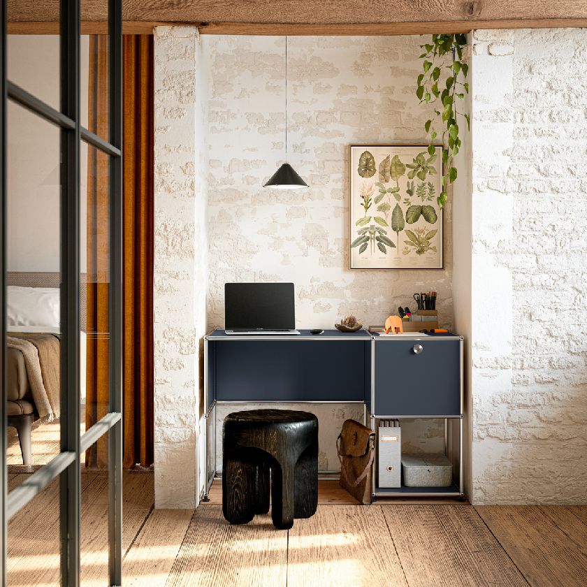USM Haller-bureau B21 puur wit