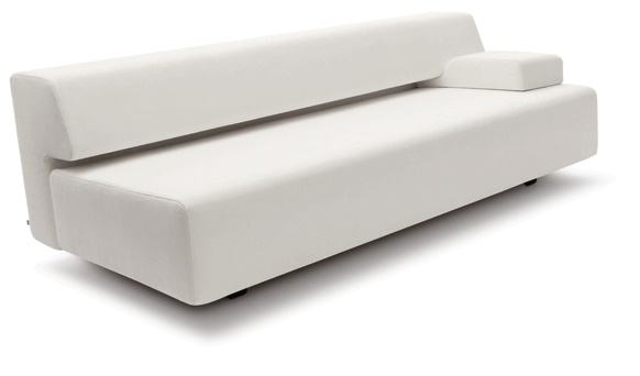 Cosma Schlafsofa von Cor in Weiß: Modernes Sofa mit Schlaffunktion und minimalistischem Design.
