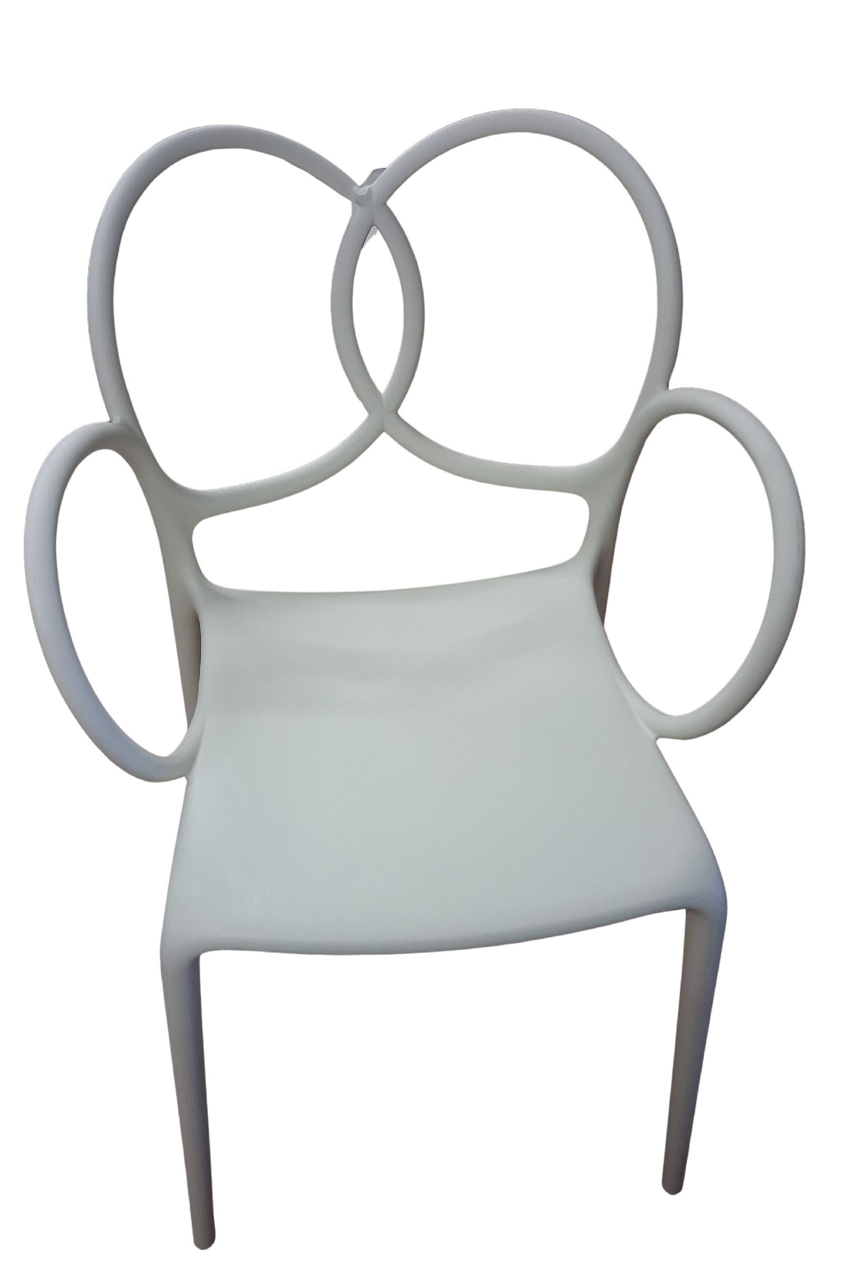 Sissi fauteuil WIT Driade EXEMPLAAR MET GEBREKEN