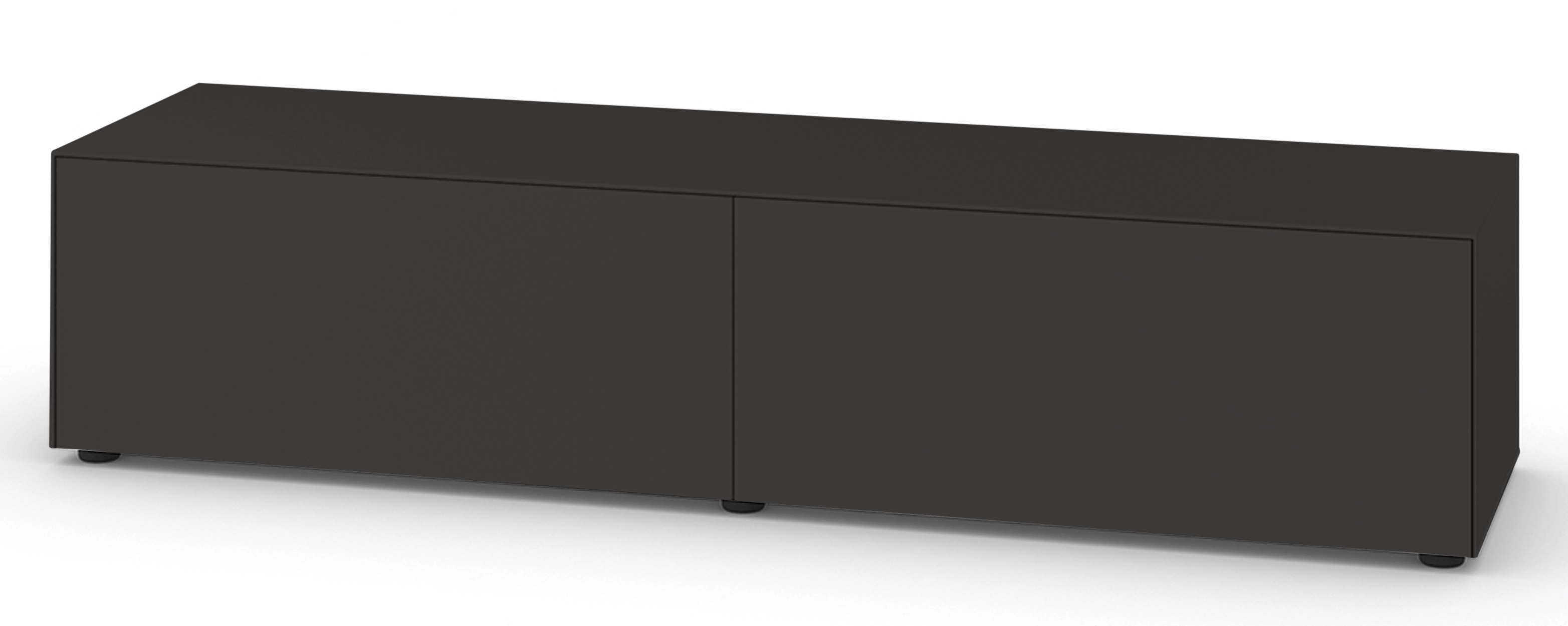 Piure Nex Pur Box Board mit Schubkasten, modernes Sideboard in Anthrazit für stilvolle Wohnraumgestaltung.