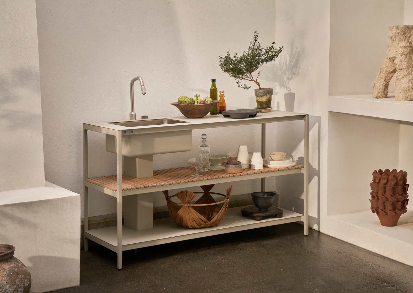 VIPP742 Open-Air Outdoor Kitchen Unit Keukenblok met spoelbak Vipp