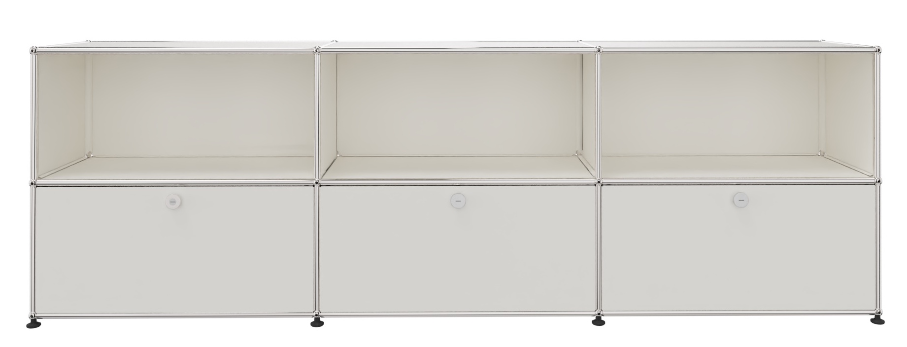 USM Haller dressoir met 3 open vakken / 3 klepdeuren