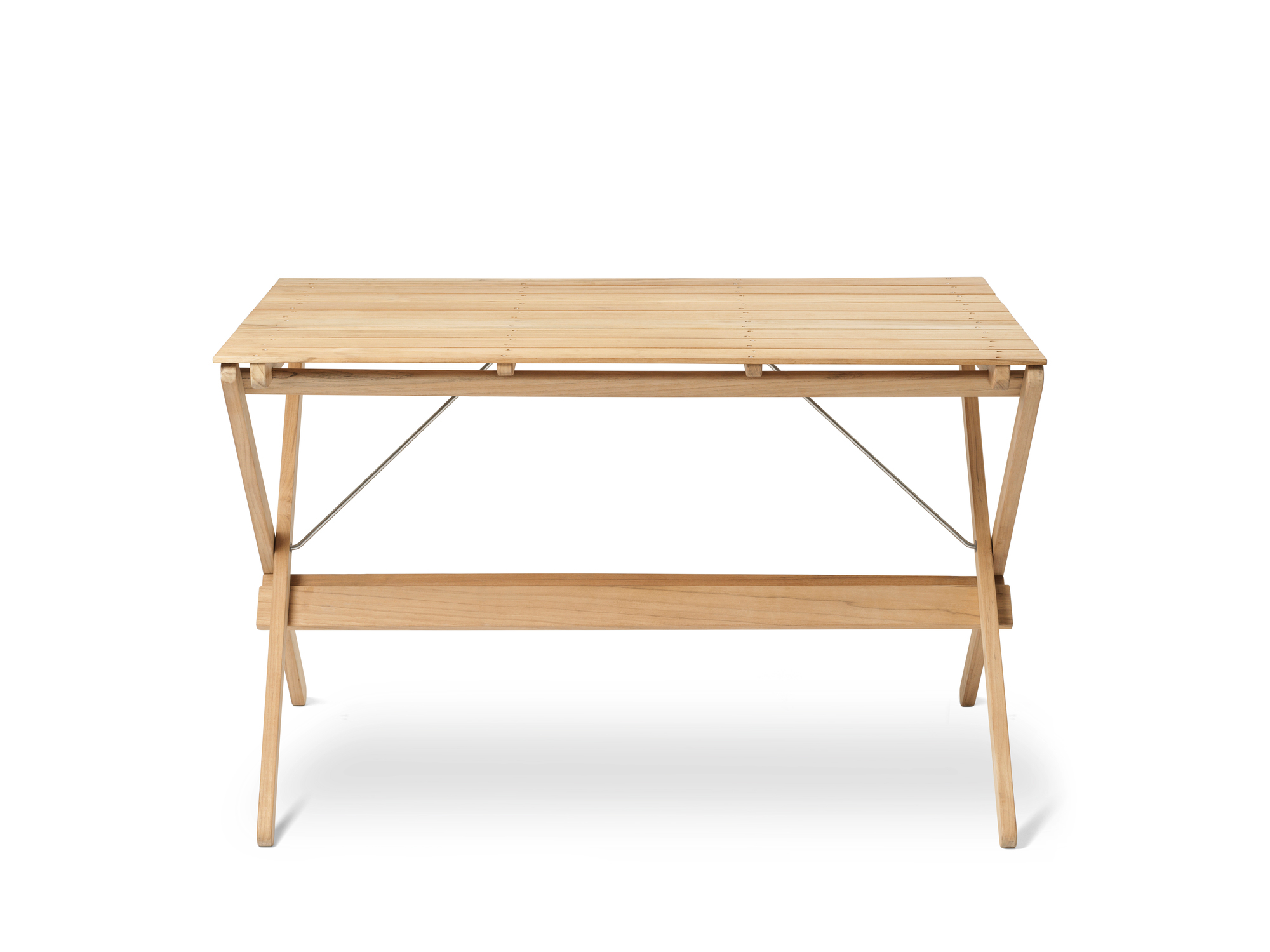 BM3670 Borge Mogensen Esstisch Outdoor von Carl Hansen & Søn aus hellem Holz.