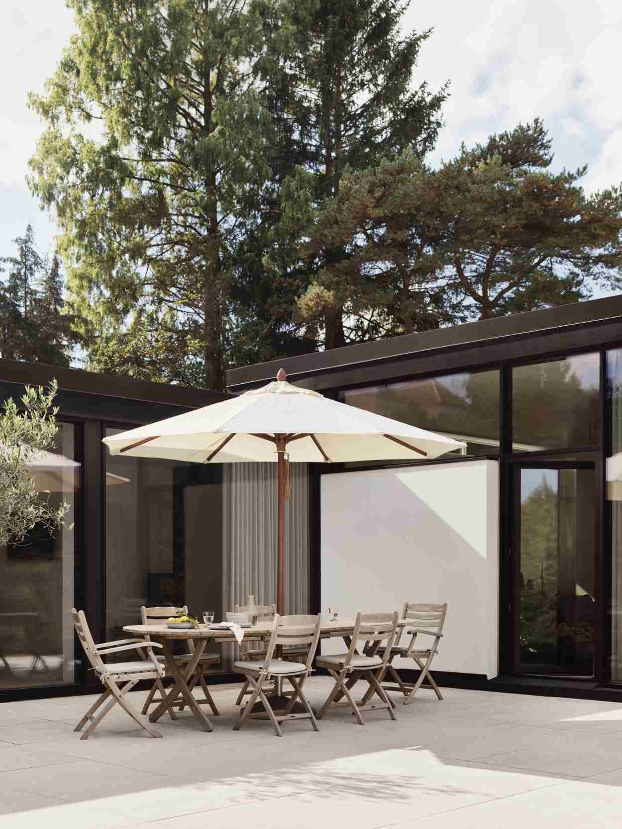 Messina-parasol Skagerak by Fritz Hansen Ø 210 cm / Gebroken wit