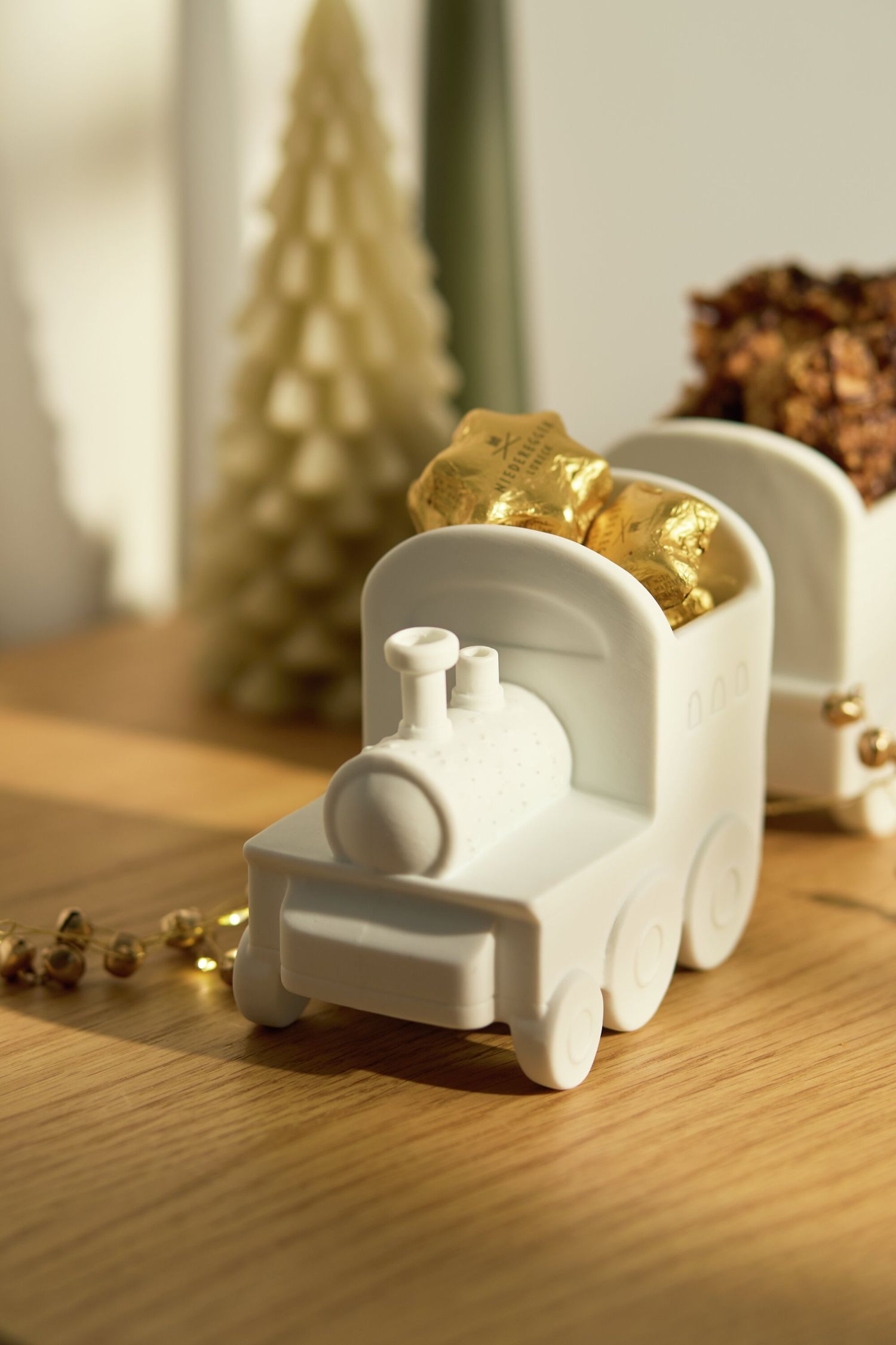 Kersttreinset, kommenset, wielen