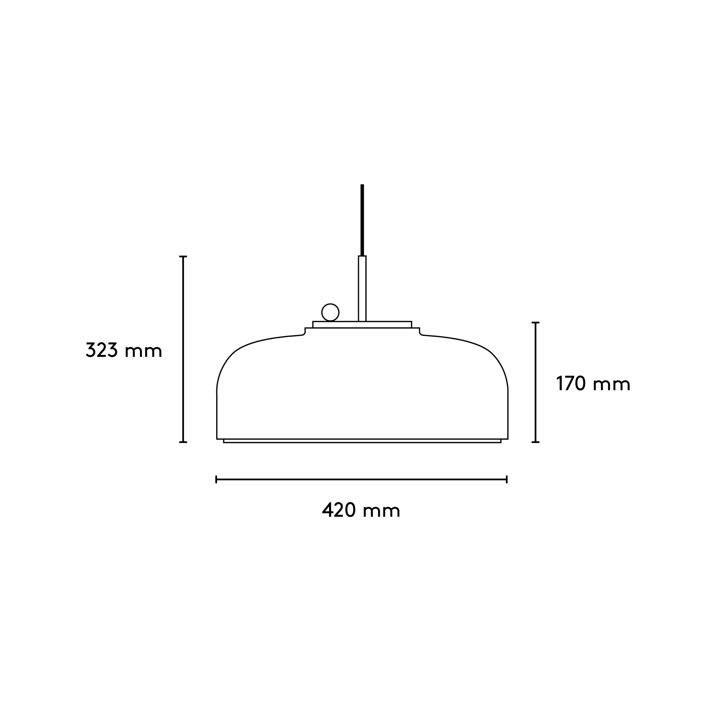 Podgy Pendant hanglamp Please wait to be seated
