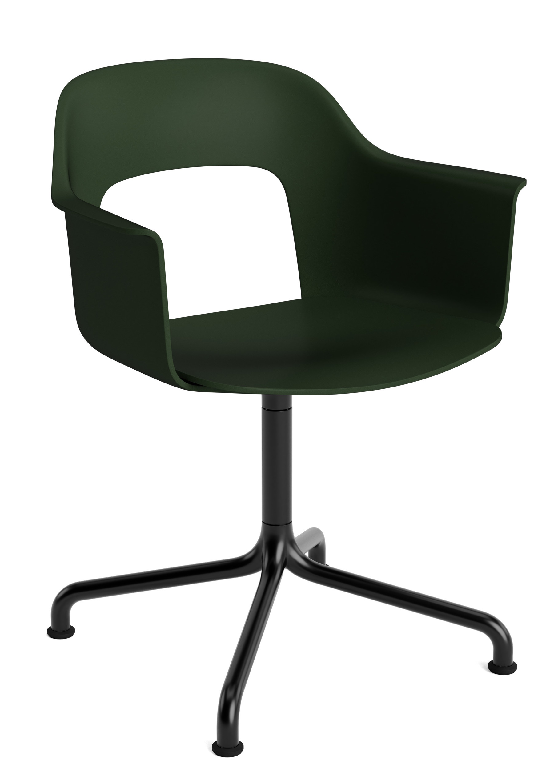 Layout Armchair 251 Fauteuil met 4-sterrenvoet, draaivoet met gebogen voetkruis Hay