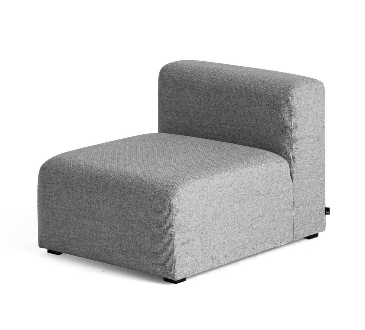Graues Mags Sofa Modul von Hay, modernes Design für Wohnzimmer und Loungemöbel.