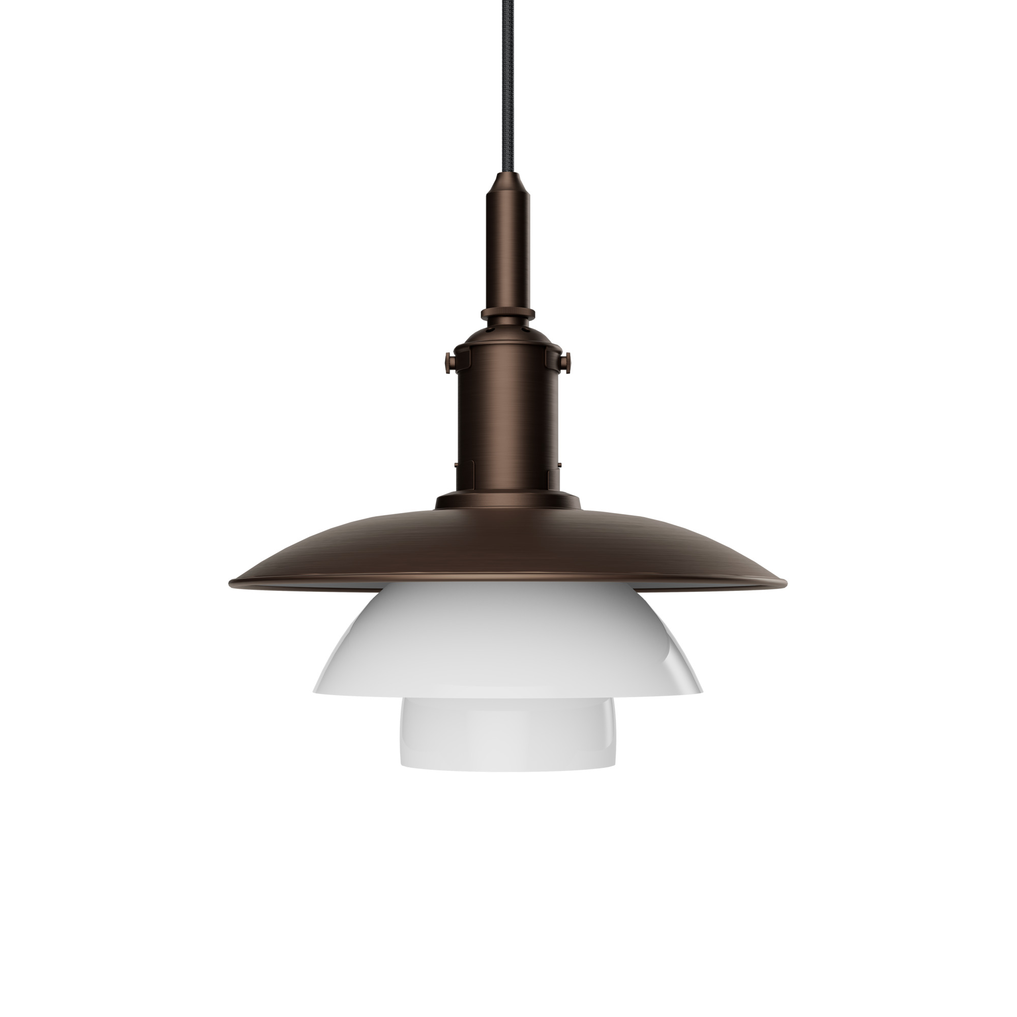 PH 3/3 Aged Brass Opal hanglamp Louis Poulsen UNIEK EXEMPLAAR