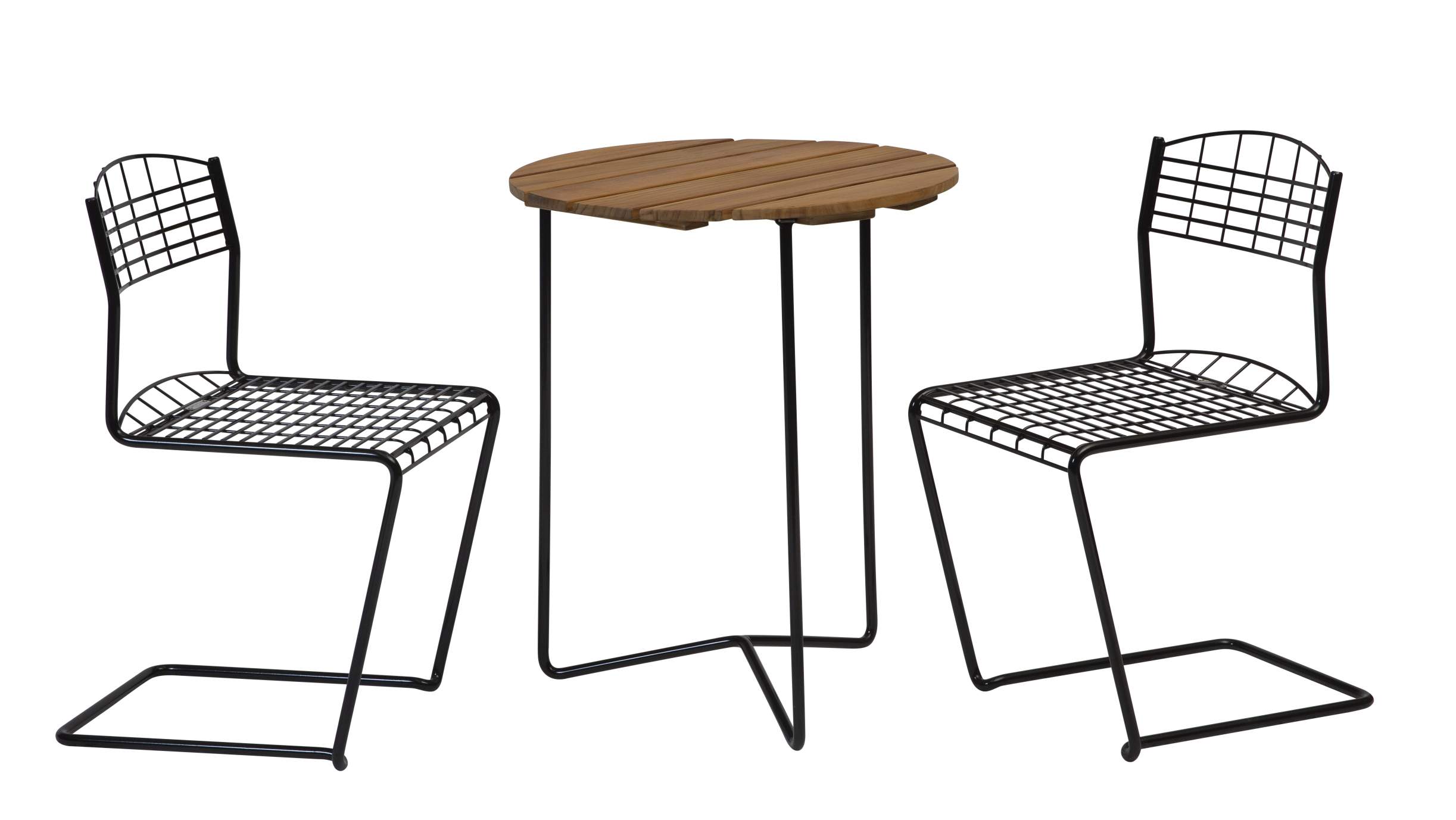 High Tech Chair Stühle und Tisch von Grythyttan Stalmöbler für den Außenbereich.