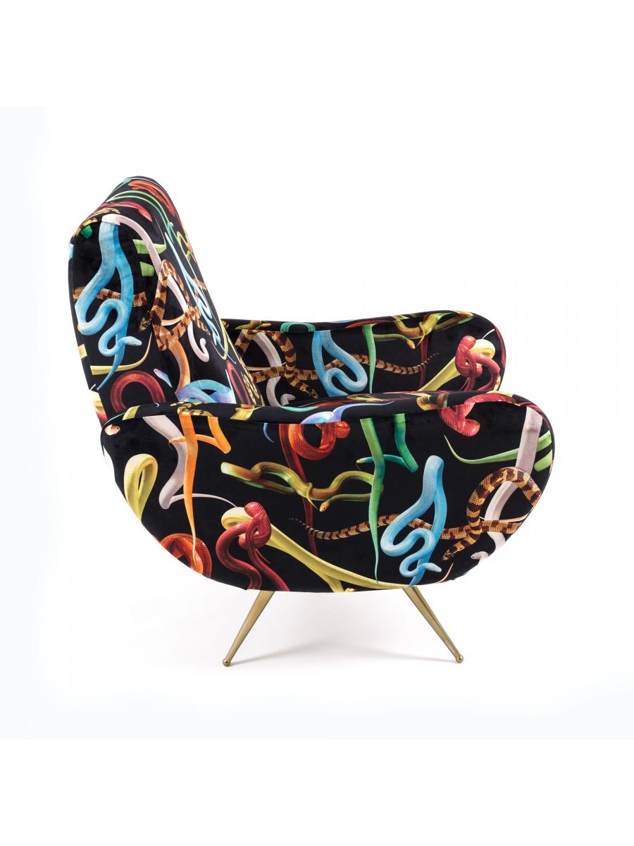 Toiletpapierfauteuil Snakes van Seletti