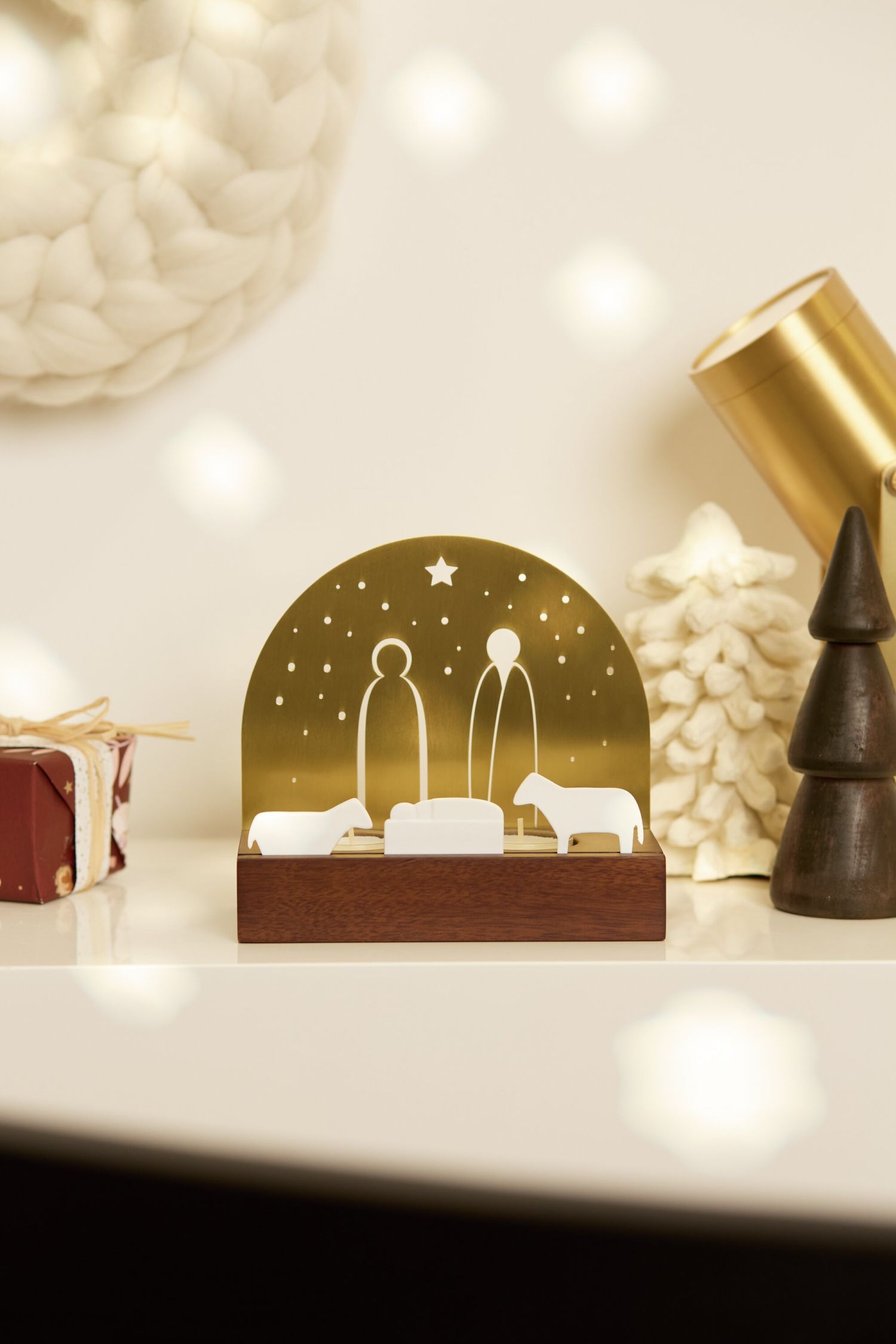 Licht object Kerststal Wielen
