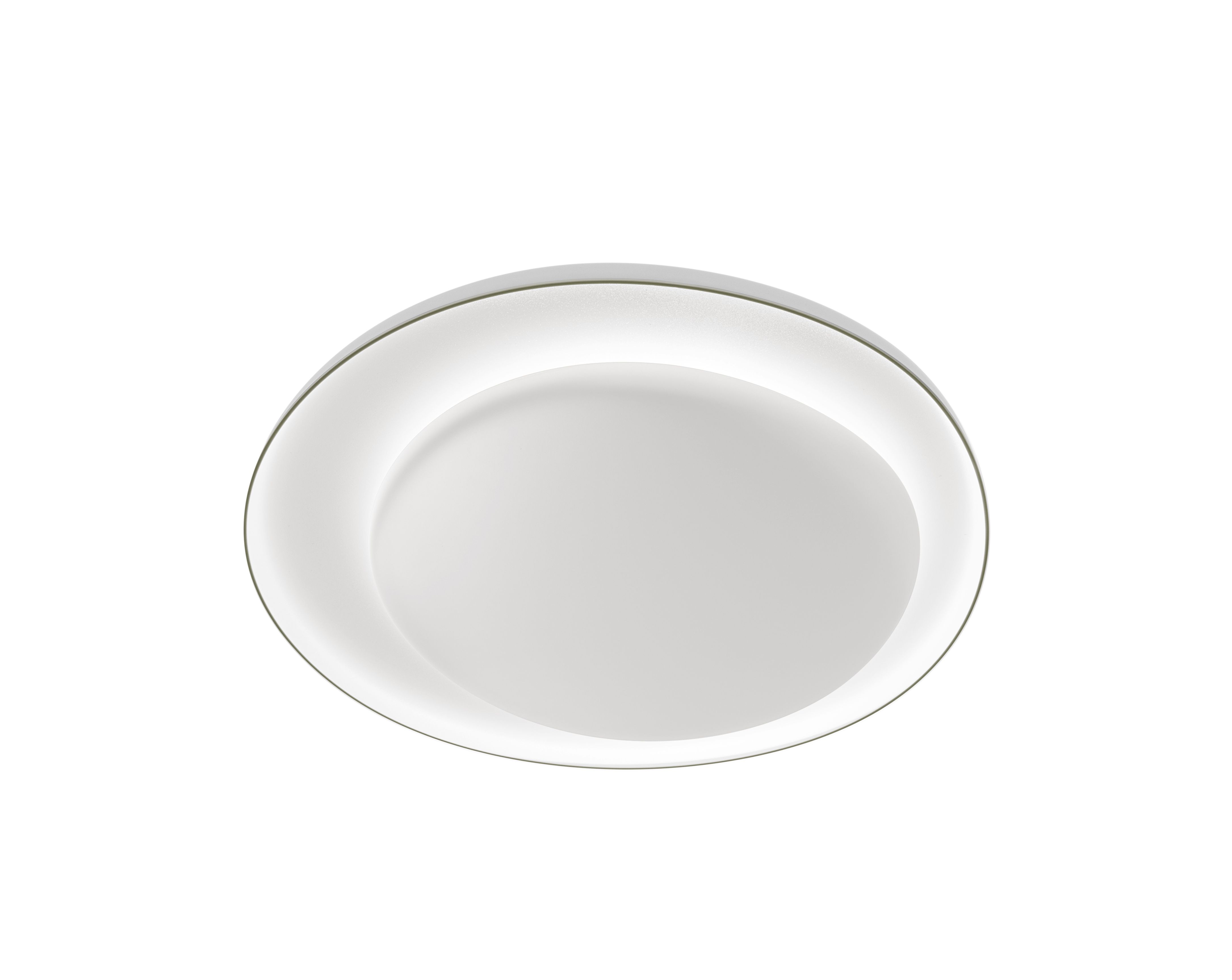 Weiße Bahia Mini Wandleuchte von Foscarini mit indirektem Licht für moderne Wohnräume.