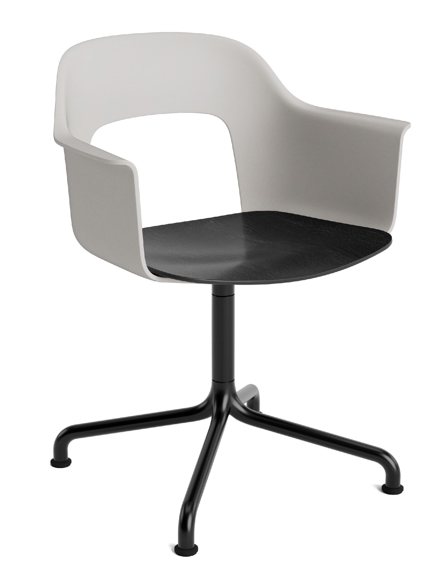 Layout Armchair 252 Fauteuil met 4-sterrenvoet, draaivoet met gebogen kruis Hay