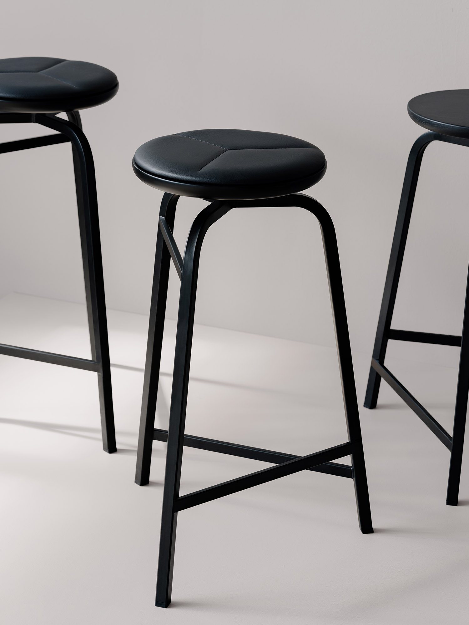 Treble barkruk zwart Northern