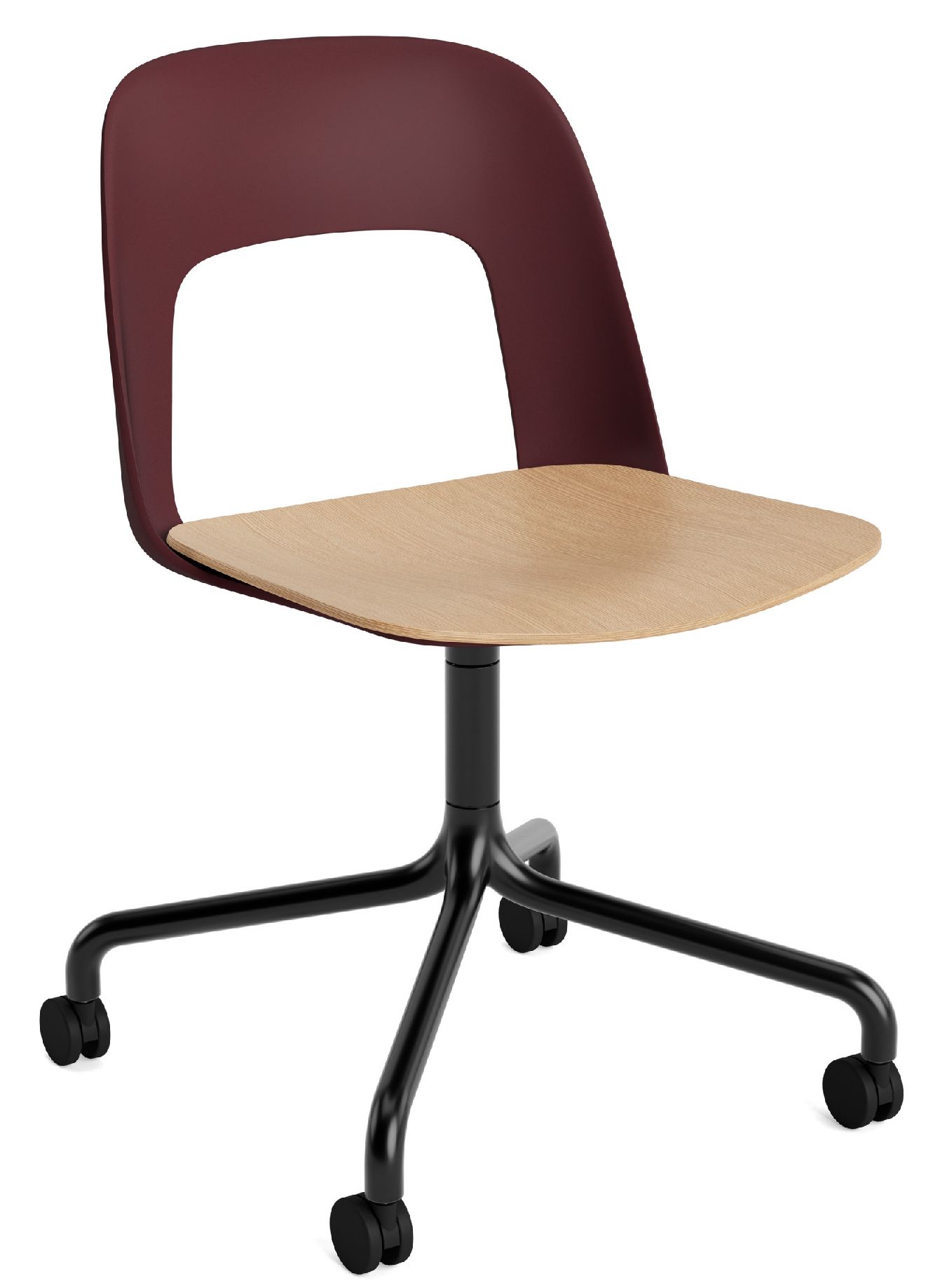 Layout Side Chair 162 draaistoel met vierpoot Hay