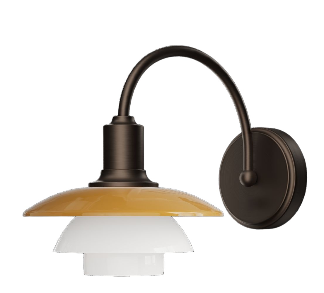 PH 2/2 Wandlamp CENTENARY EDITION Amber/Opaalwit Louis Poulsen