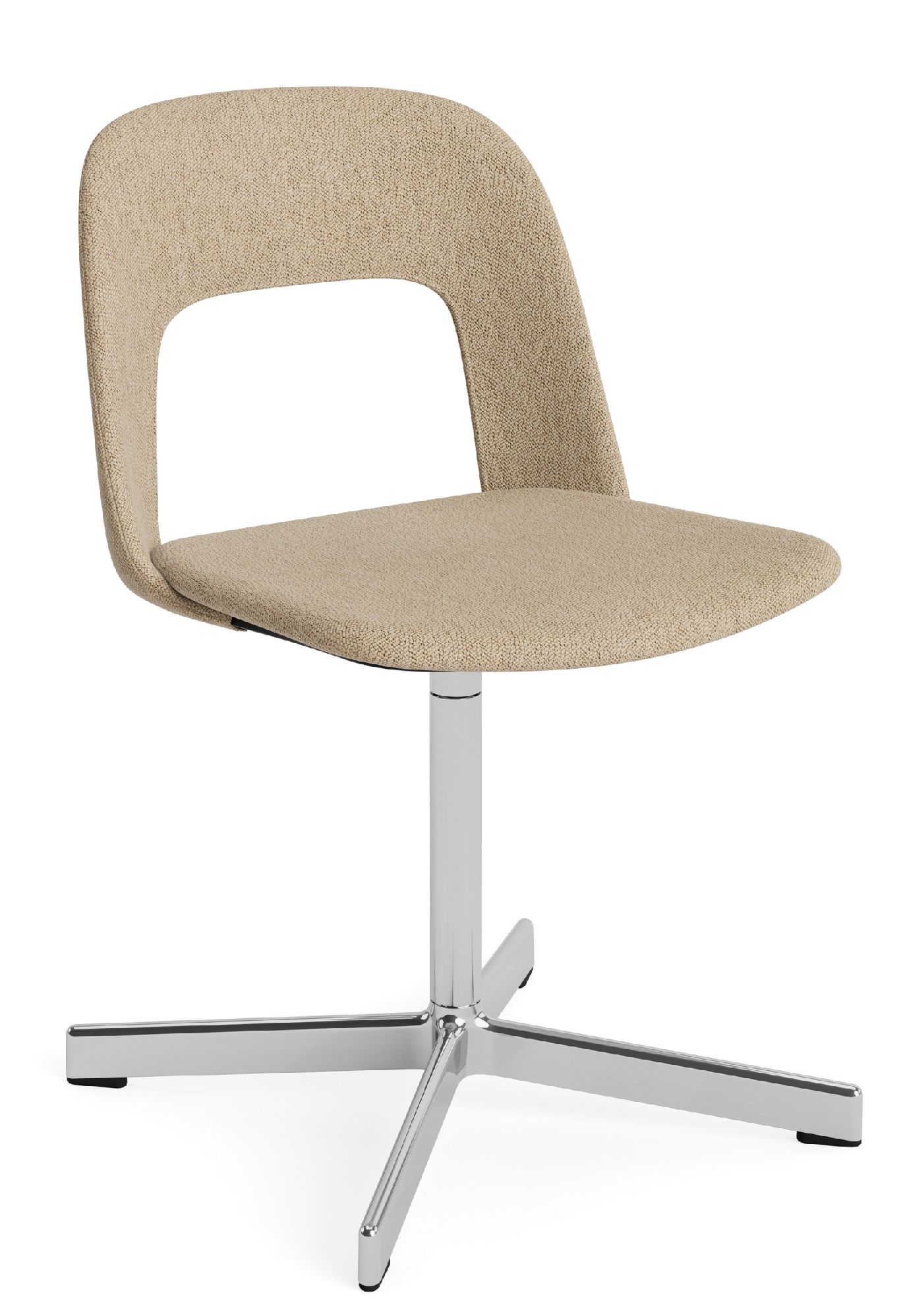 Layout Side Chair 134 stoel met vierpotig draaivoet van Hay