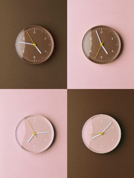 Wandklok Hay Grau