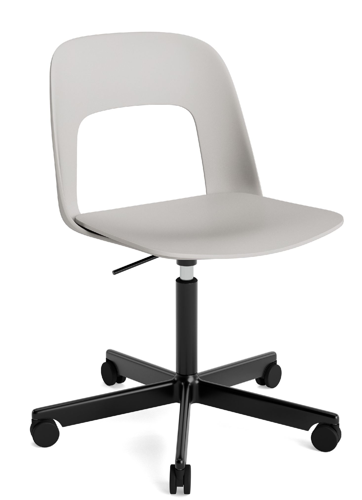 Layout Side Chair 141 stoel met vijfpotig draaivoet van Hay