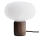 Gerookt eikenhout / wit opaalglas