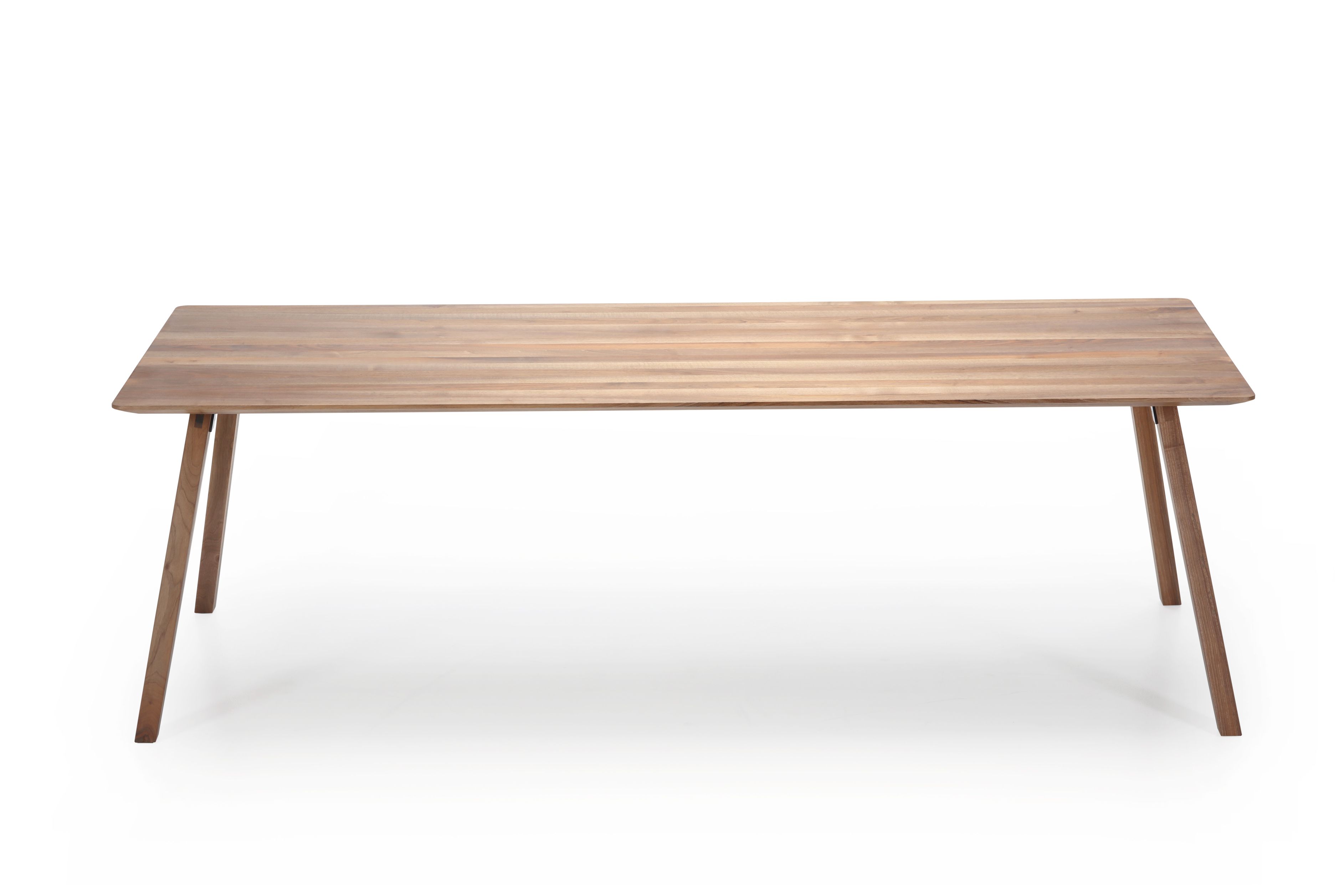 Monk Tisch von Prostoria, Esstisch aus Holz mit schlichtem Design und vier Beinen.