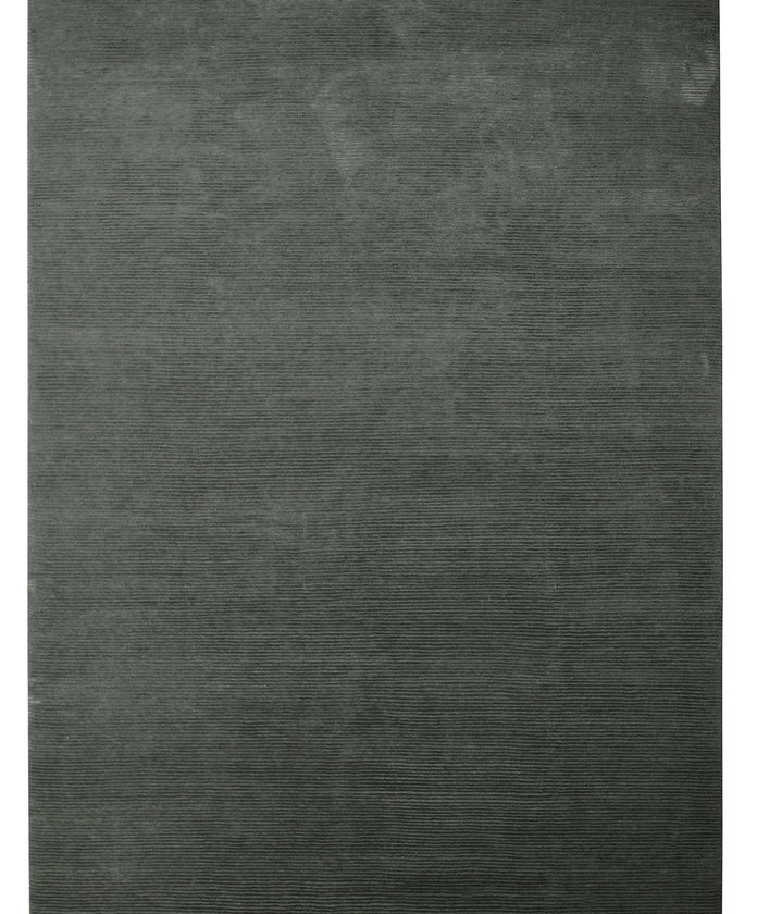 Grauer D-Range Teppich von Designercarpets mit feiner, horizontaler Textur für Wohnzimmer und Schlafzimmer.