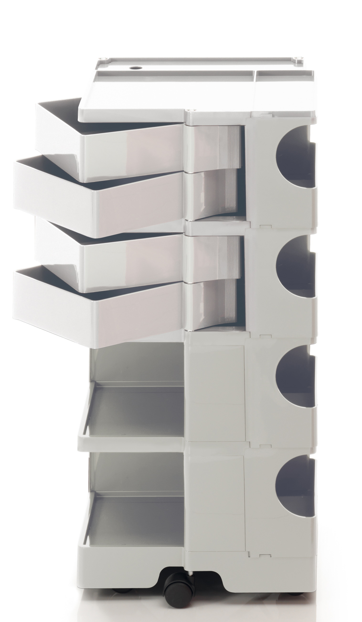 Boby Rollcontainer B-Line mit Schubladen und Ablagefächern, ideal für Büro und Arbeitszimmer.
